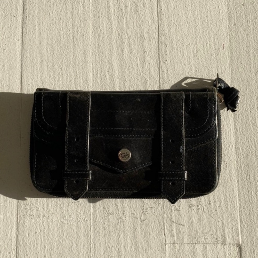 Proenza Schouler Long PS11 Black Leather Wallet